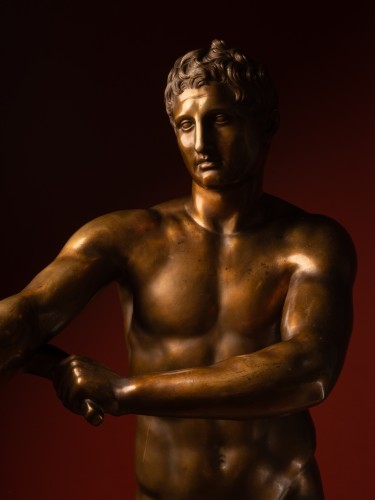 Bronze Apoxyomenos by Alessandro Nelli, after Lysippos - Sculpture Style 