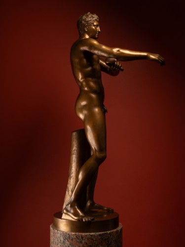 Bronze Apoxyomenos by Alessandro Nelli, after Lysippos - 