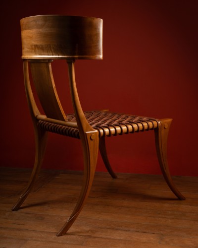 20th century - Pair of Klismos Chairs byRobsjohn-Gibbings and Saridis of Athens