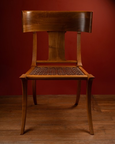 Seating  - Pair of large klismos chairs by Robsjohn-Gibbings and Saridis of Athens
