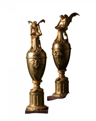 Vases aux chauves-souris par Jean-Jacques Feuchère