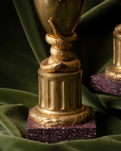 Objet de décoration Cassolettes, coupe et vase - Vases aux chauves-souris par Jean-Jacques Feuchère