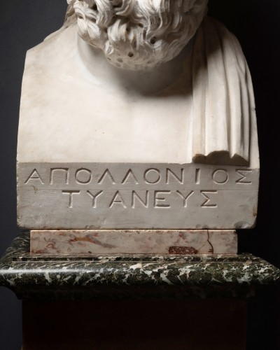 Bust formerly identified as Apollonius of Tyana, attributed to Albacini - Sculpture Style 