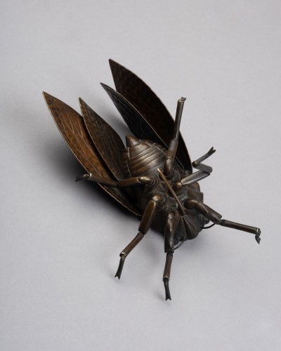 Meiji Jizai Cicada - Asian Works of Art Style 