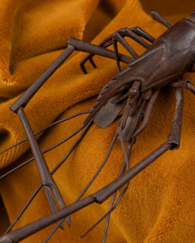 Edo-era Iron Prawn - Asian Works of Art Style 