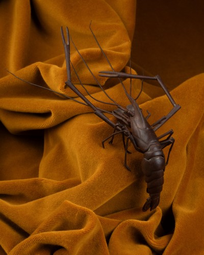 Asian Works of Art  - Edo-era Iron Prawn