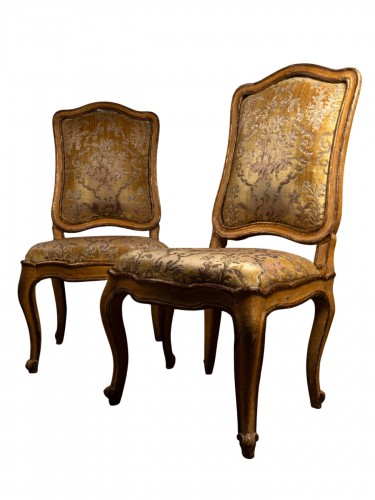 Set of six North-Italian chairs