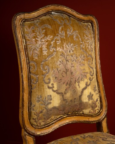 18th century - Set of six North-Italian chairs
