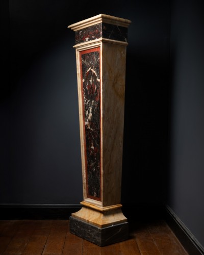 An Italian marble veneered pedestal - 