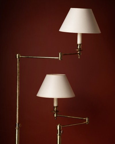 Paire de liseuses en laiton doré - Luminaires Style 
