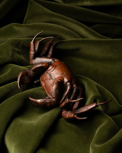 Meiji-period Jizai Crab - Asian Works of Art Style 