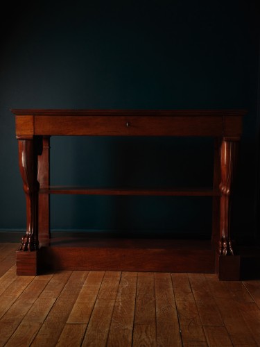 A Pair of Mahogany Console Tables, by Jacob-Desmalter - 