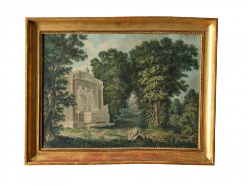 Vue des Jardins de la Villa Borghèse, par Fleury Épinat