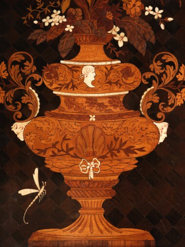 XIXe siècle - Cabinet à décor de marqueterie par Charles Hunsinger