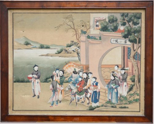 Seven Chinese Watercolors , late 18th early 19th century - 