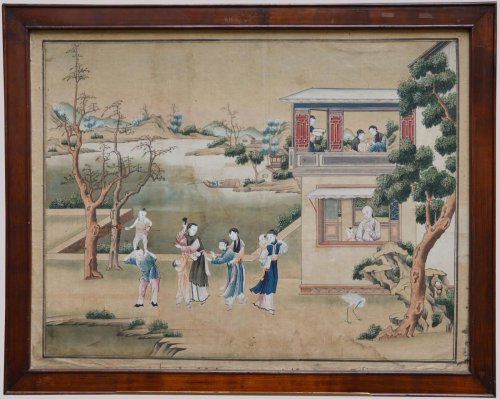 18th century - Seven Chinese Watercolors , late 18th early 19th century