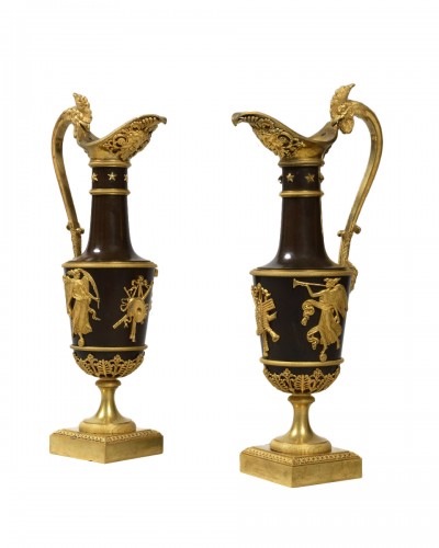 Claude Galle, pair of ewers