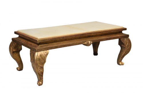 Gilt wood coffee table - Maison Jansen