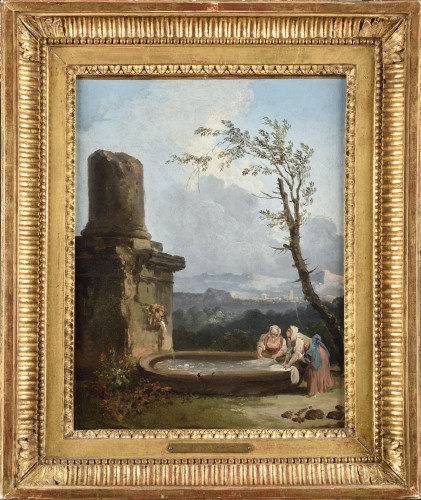 Hubert Robert (attributed to) - Les Lavandières 