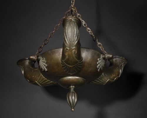 Antique bronze ceiling light - 19th century - Lighting Style 