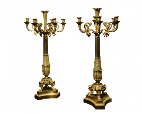 Pair of candelabaras - Attributed to Pierre-Philippe Thomire (1751 - 1843)