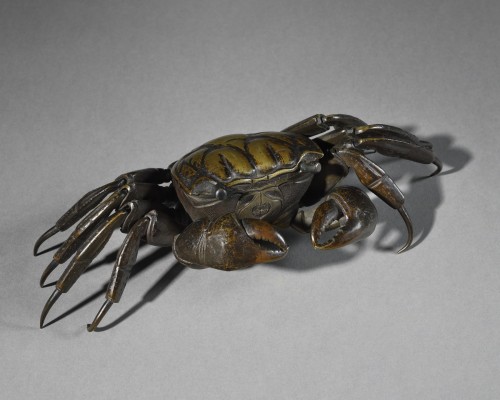 Jizai Okimono representing a crab Meiji Era 19th century - Asian Works of Art Style 