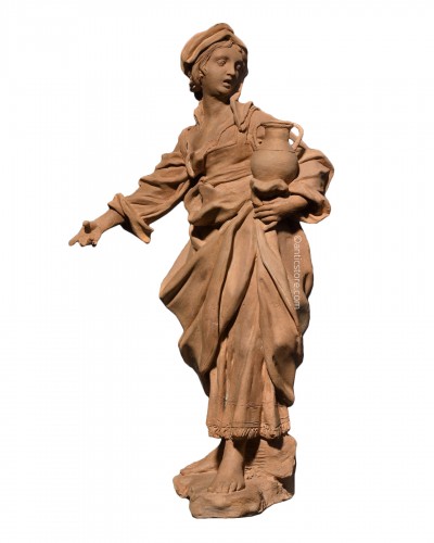  Terracotta representing a woman - 18th century Southern Italy