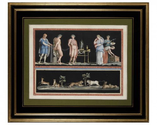Michelangelo Maestri – paire de scènes mythologiques