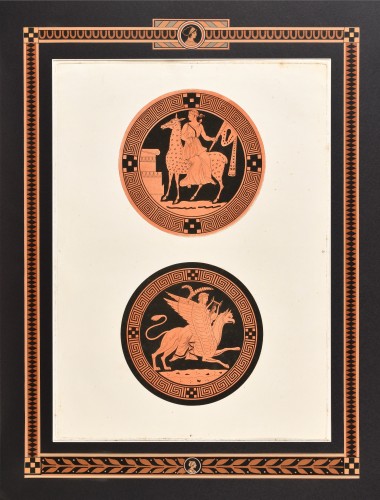 Pierre-François Hugues d’Hancarville (1719-1805) - Planche représentant deux vases