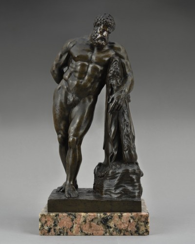 Sculpture Sculpture en Bronze - Hercule Farnèse en bronze - XIXe siècle