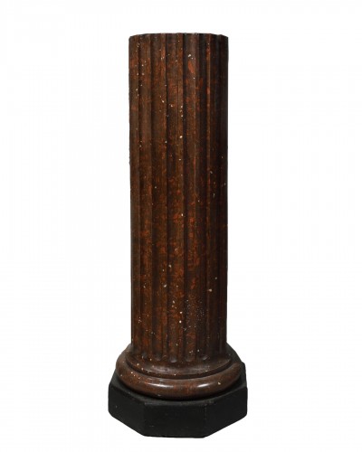 Scagliola fluted column