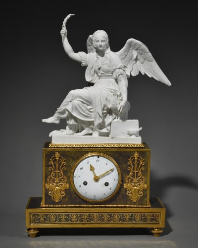 Dihl et Guérhard - Pendule figurant l’allégorie de la Vigilance - Horlogerie Style Directoire