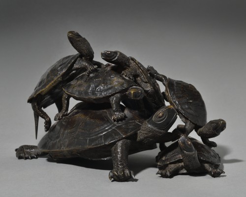 Okimono with turtles - Meiji period  - Asian Works of Art Style 