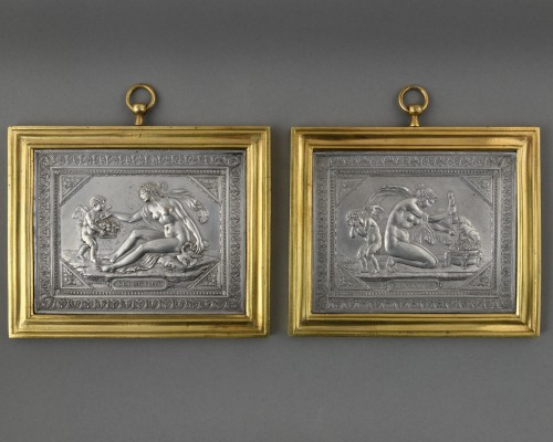 Pierre-Joseph Lorthior (1733-1813) - Pair of reliefs - Sculpture Style 