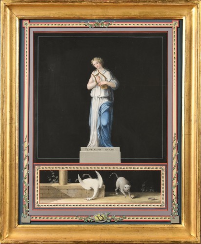 Michelangelo Maestri (1741-1812)  – Terpsichore  - Paintings & Drawings Style Directoire
