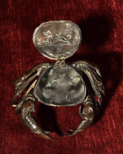 Crab shaped inkwell - Renaissance - Sculpture Style Renaissance