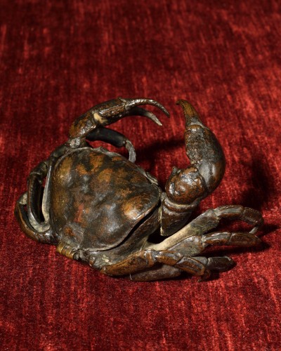 Sculpture Sculpture en Bronze - Encrier en forme de crabe – Renaissance
