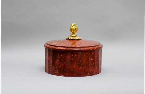 Objects of Vertu  - Swedish porphyry butter box – 19th century