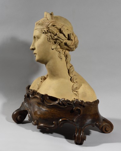 Sculpture Sculpture en Terre cuite - Buste de Flore – Giovanni Marchiori (1696-1778)