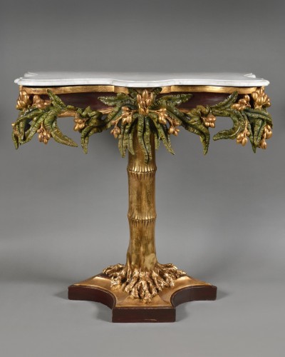 Palm tree onsole - 19th century - Furniture Style Napoléon III