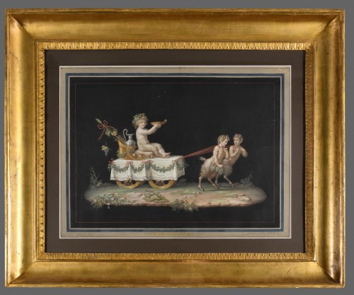 Michelangelo Maestri (mort en 1812) - Bacchus - Tableaux et dessins Style 