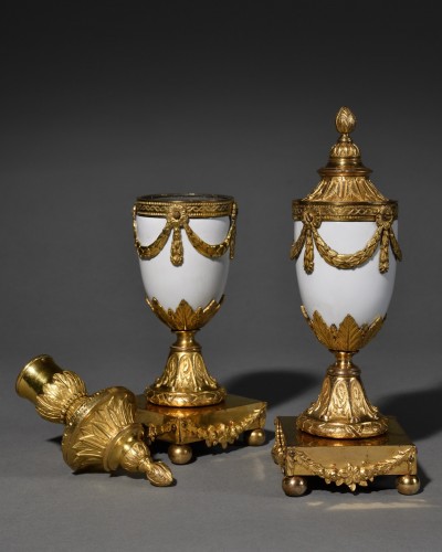 Pair of cassolettes - Matthew Boulton (1728-1809) - Decorative Objects Style 