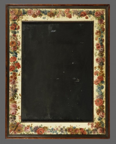 Miroir aux fleurs peintes - Miroirs, Trumeaux Style Empire