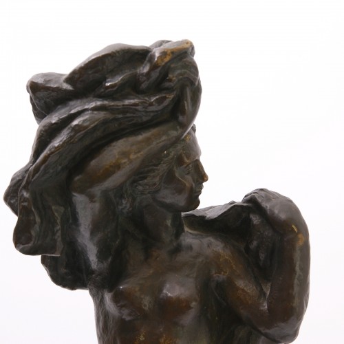 "Femme au voile" - Gaston Toussaint (1872-1946) - Sculpture Style Art Déco
