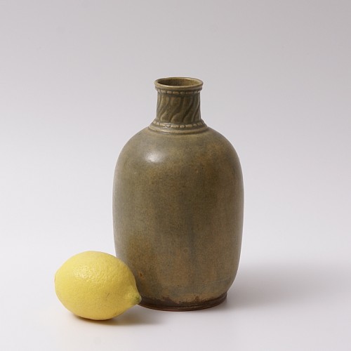 Vase bouteille en grès - Paul Bonifas (1893-1967)  - Céramiques, Porcelaines Style Art Déco
