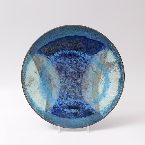 Decorative Objects  - Large Enamel on Copper Bowl by Ragna Sperschneider (1928-2003)