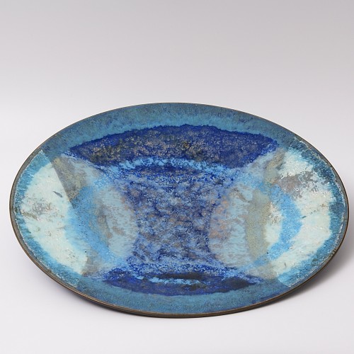 Large Enamel on Copper Bowl by Ragna Sperschneider (1928-2003) - 50