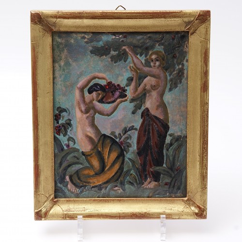 Objet de décoration  - Deux femmes - Jean-Henri Demole (1879-1950)