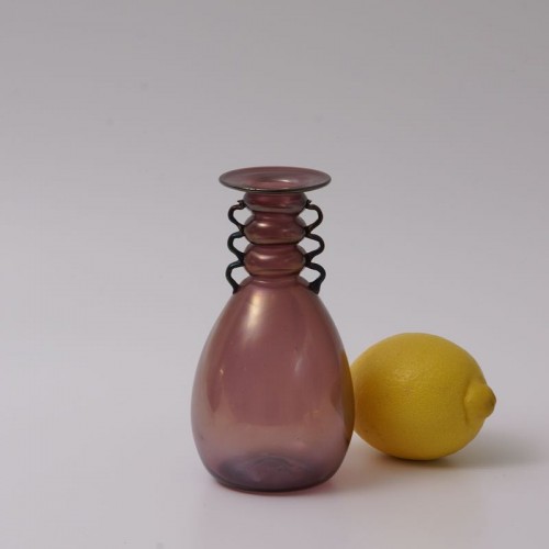 Vase en verre type soffiato, dessiné par Vittorio Zecchin (187-1947)  - Verrerie, Cristallerie Style Art Déco