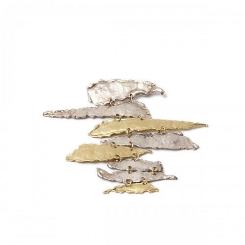  "Mobile" Gold and Silver Brooch by Irena Brynner (1917-2003)